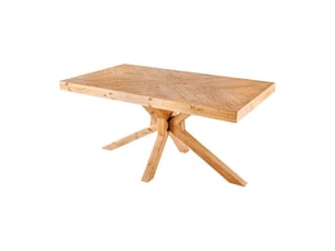 Table lovark – rectangulaire 160 cm – bois massif de pin – style rustique