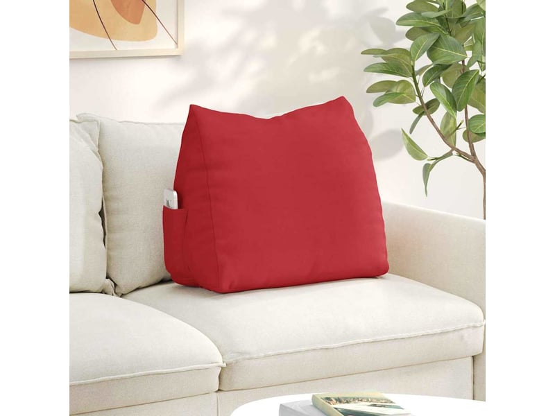  Coussin de dos, coussin de dossier rouge 60 x 20 x 50 cm tissu cf55005  - Conforama B