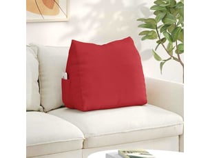 Coussin de dos, coussin de dossier rouge 60 x 20 x 50 cm tissu cf55005