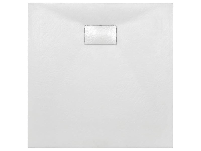  Bac de douche receveur de douche rectangulaire salle de bain maison intérieur trou de drain standard de 9 cm smc 90x90 cm blanc 02_0003450  - Conforama D