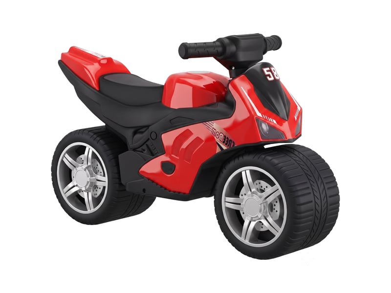  Draisienne pour enfant, vélo d'équilibre avec musique et roues extra-larges, pour filles et garçons 18-36 mois, rouge  - Conforama A