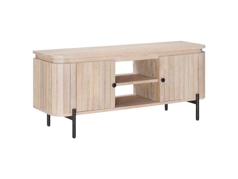  Meuble tv - banc tv - meuble de rangement avec étagère avec stockage 105 x 30 x 45 cm  - Conforama B