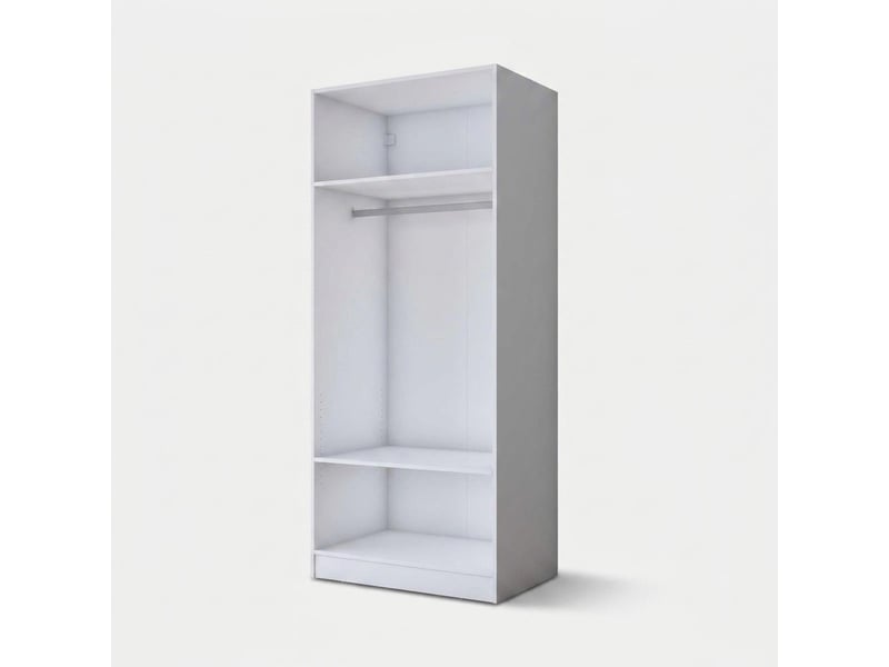  Armoire penderie 2 portes avec étagères infinite  - Conforama C