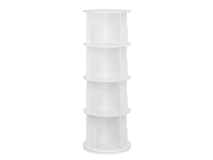 Bibliotheque coloris blanc 4 étagère(s) BEAUNIV - 44 cm x 126 cm