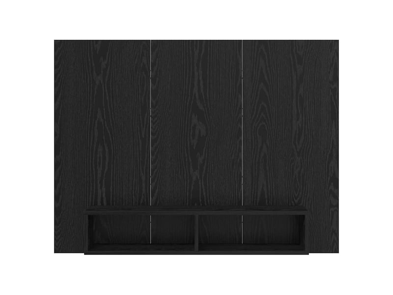  Ensemble meuble tv - banc tv - meuble de rangement 120 x 23,5 x 90 cm chêne noir  - Conforama E