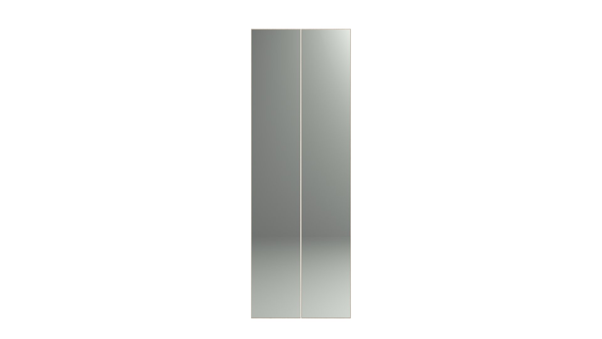 Lot de 2 portes L40 avec miroir pour caisson 80 STORIA bois clair 230 Conforama