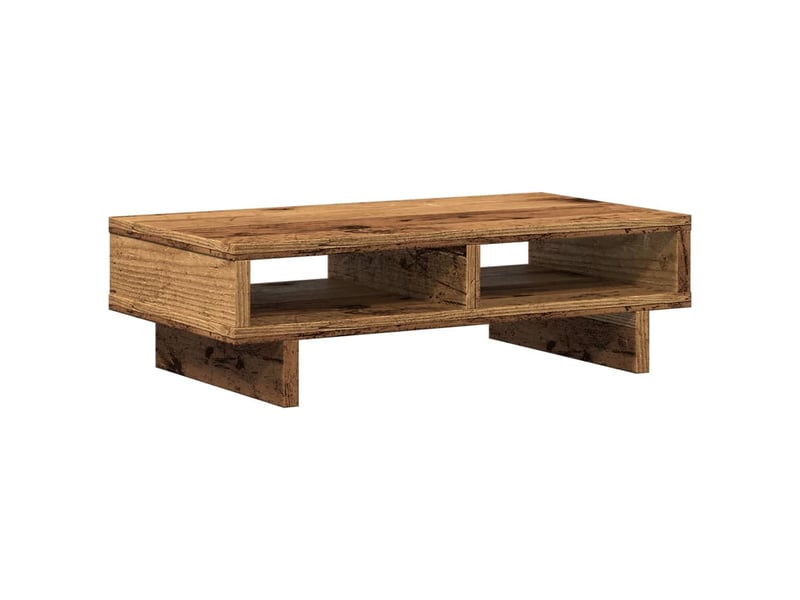  Support de moniteur table meuble bureau vieux bois 50 x 27 x 15 cm bois d'ingénierie marron 02_0045010  - Conforama D