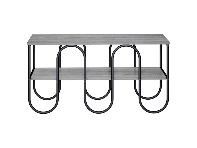  Meuble tv, table tv 100x40x50 cm sonoma gris bois d'ingénierie  - Conforama C