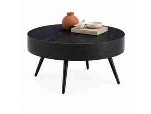Table basse rond(e) coloris noir KOVIEA  - 70 cmx70 cm
