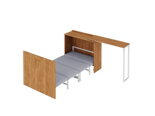 Lit escamotable 90x200 cm    coloris bicolore