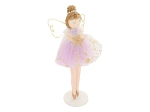 Ange de noël debout multicolore h. 19 cm