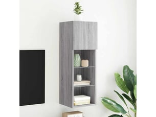 Meuble tv coloris gris 30.5 cm <strong></strong> <strong></strong>