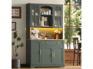 Buffet 5 porte(s)  1 tiroir(s) <strong></strong> <strong></strong> - 100 cm coloris vert 