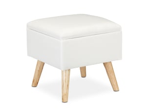 Pouf / repose pied HELLOSHOP 26  blanc