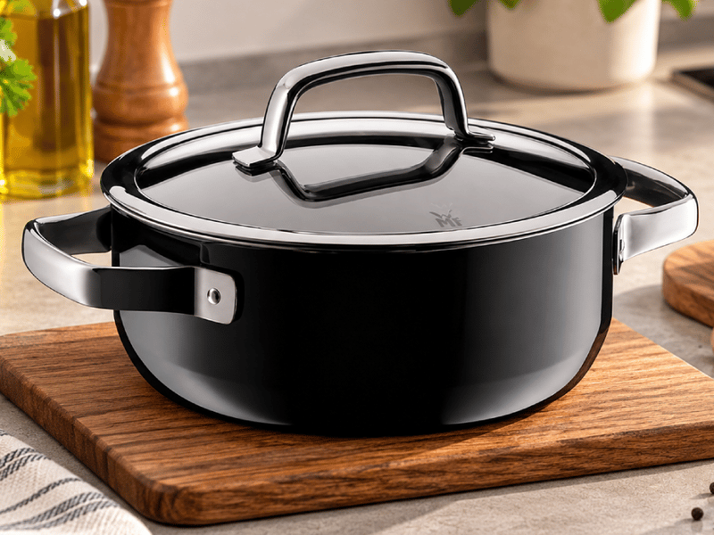  Faitout bas fusiontec mineral noir 20 cm wmf 0514555290  - Conforama B