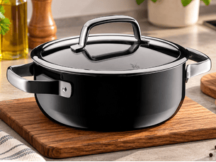 Faitout bas fusiontec mineral noir 20 cm wmf 0514555290