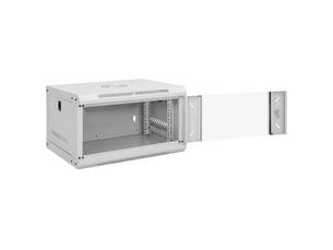 Armoire réseau murale 6u 53 x 40 x 30 cm serrure sécurisée entretien facile style contemporain en acier gris 02_0045826