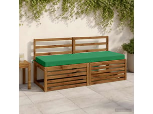 Coussin de banc, coussin d'assise, coussin de canapé soest 100 % polyester vert 150 x 50 x 8 cm cf53671