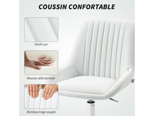 Fauteuil de bureau <strong></strong> <strong></strong> avec assise réglable en hauteur
