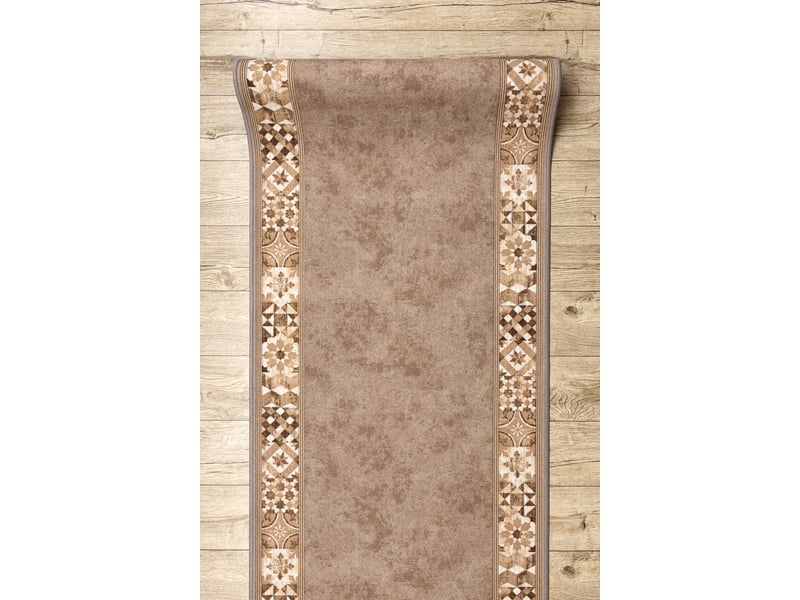 Tapis de couloir  antidérapant murcia carreaux de lisbonne, cadre, antidérapant beige 80cm 80x390 cm  - Conforama D