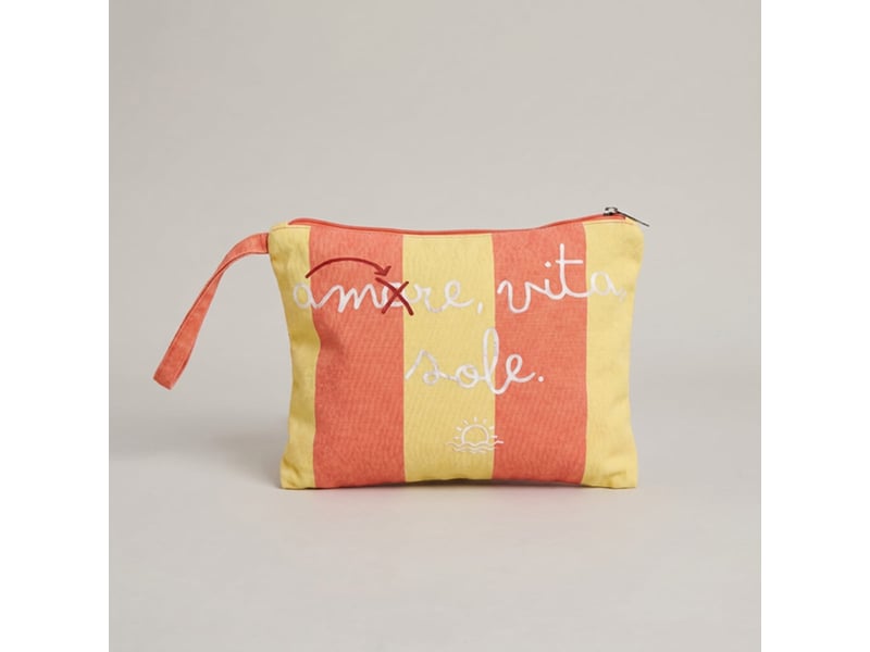  Ensemble de plage femme avec serviette, sac shopper et pochette mariel - jaune  - Conforama D