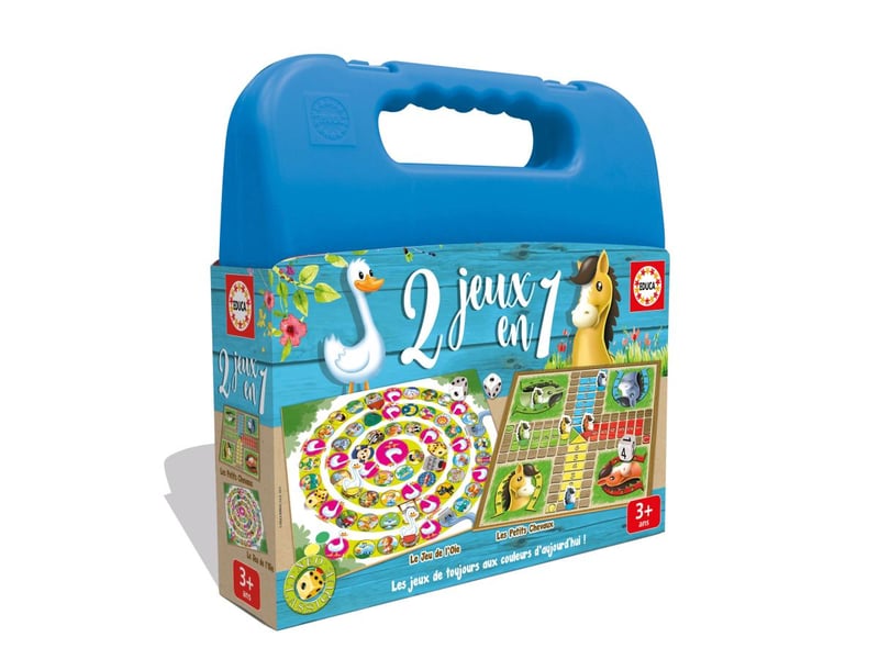  Mallette 2 jeux chevaux oie 17609 - Conforama A