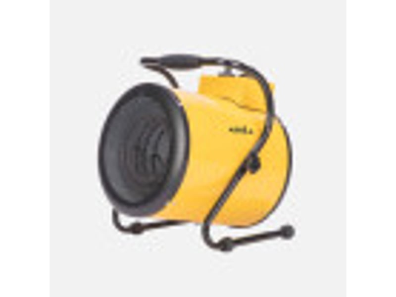  Chauffage soufflant industriel ABRILA Divity 5000 W jaune, triphasé 400 V, acier inoxydable, thermostat réglable et IP24 281635050 - Conforama B