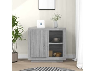 Buffet - bahut - meuble de rangement sonoma gris 80x40x75 cm