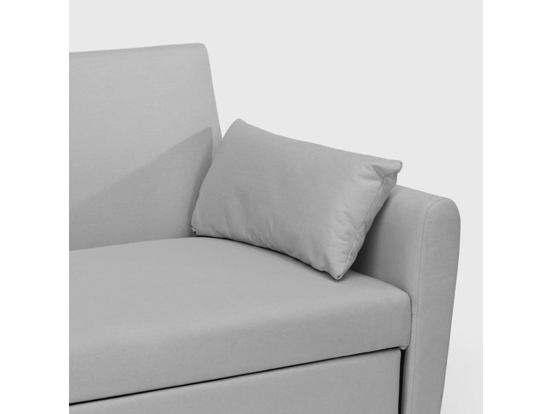 Canapé convertible 2 places clic clac design moderne en tissu porto rico - gris Modus Sofà - Conforama E