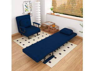Fauteuil convertible <strong>MODFU</strong> Tissu bleu