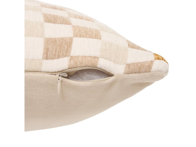  Coussin mosai rectangulaire 30x50cm beige MOSAI - Conforama C