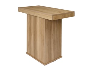 Table extensible - home deco factory - klaus - marron - 47 x 90 cm à 235 cm