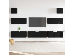 Meuble tv coloris noir 1 cm <strong></strong>  <strong></strong>
