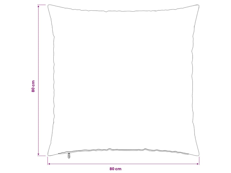 Lot de 2 housses de coussin heerlen gris clair 80 x 80 cm velours cf49441 - Conforama E
