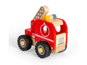 Camion de pompier en bois