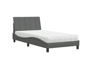 Lit simple 100x200 cm coloris gris