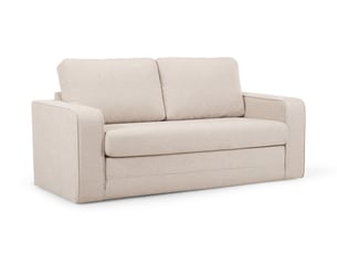 Canapé droit convertible BOBOCHIC COME 2 places Tissu beige
