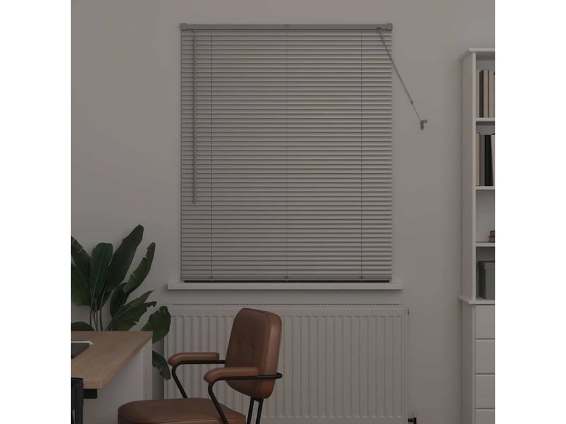 Store vénitien, store de fenêtre argenté 175 x 105 cm 25 mm aluminium cf47563 - Conforama C