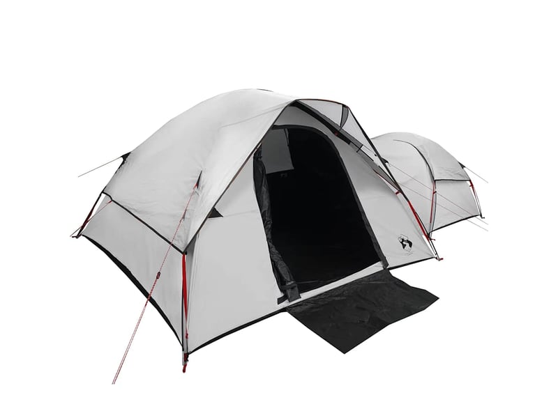  Tente de camping 5 personnes blanc tissu occultant imperméable  - Conforama D