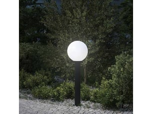 Borne lumineuse, lampadaire 80 cm noire ip44