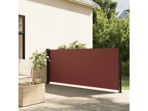 Auvent latéral rétractable, store latéral marron 117x300 cm