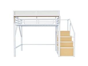 Lit mezzanine 140x200 cm MAISONORA coloris noir
