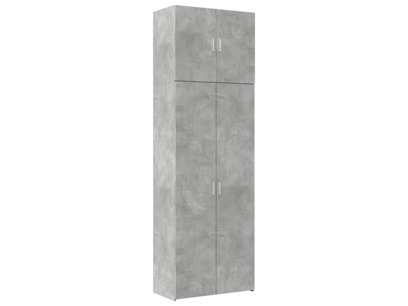  Buffet haut - bahut - meuble de rangement gris béton 80x42,5x249 cm bois d'ingénierie  - Conforama A