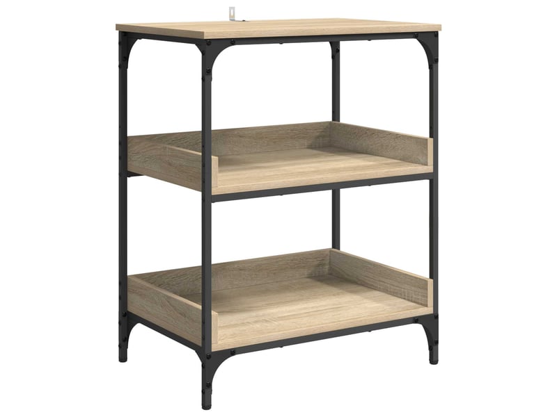  Desserte de cuisine, chariot de rangement chêne sonoma 60x41x80,5 cm  - Conforama E
