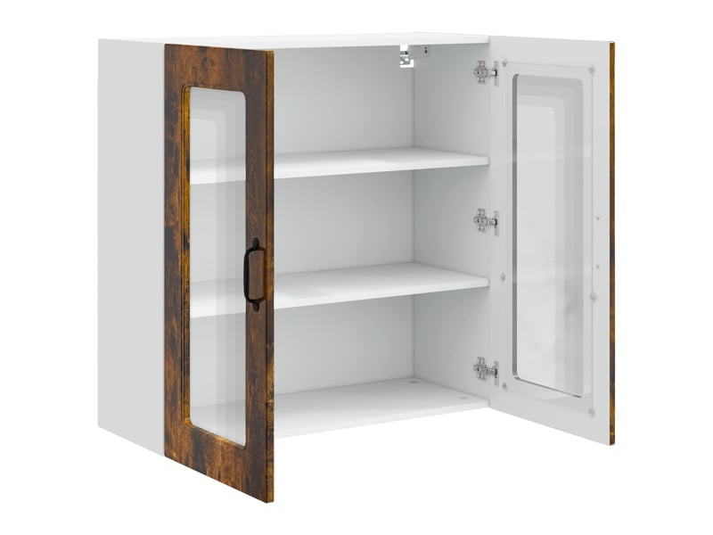 Meuble mural de cuisine | armoire de cuisine chêne fumé 80x31x80cm shl4506 - Conforama E