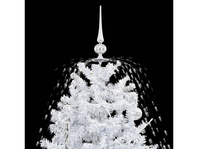  Arbre de noël, sapin de noël neigeux avec base de parapluie blanc 190 cm  - Conforama D