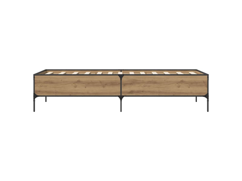  Lit simple- lit adulte -  cadre de lit chêne artisanal 80 x 200 cm bois d'ingénierie  - Conforama D