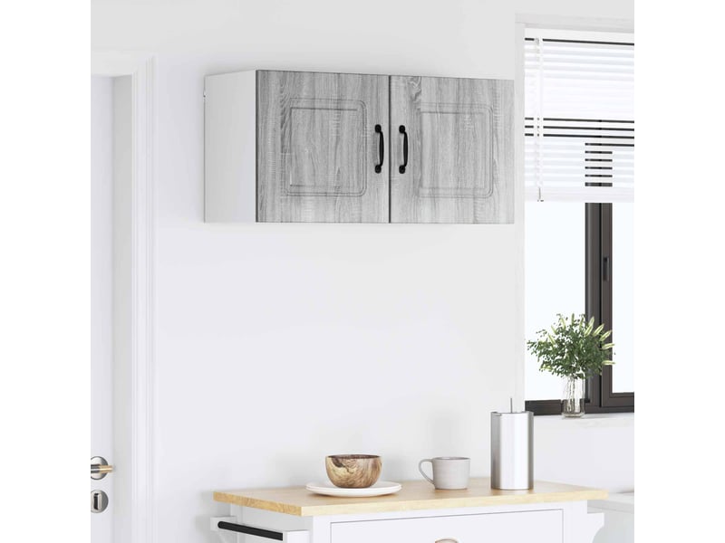  Meuble mural de cuisine | armoire de cuisine 2 pcs gris sonoma shl6172  - Conforama D