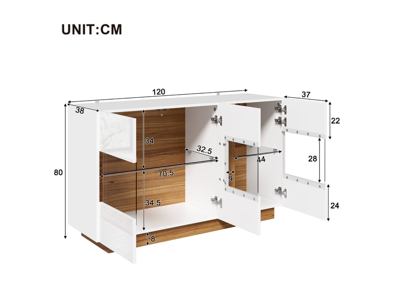  Lit superposé 140 x 200 cm avec armoire latérale intégrée déplaçable gauche ou droite, bureau, étagère, tiroirs et rangement, blanc  - Conforama C
