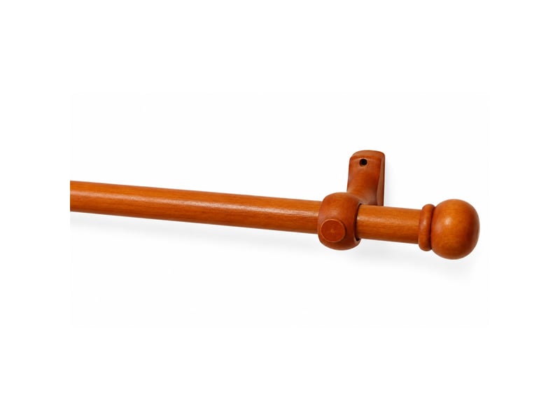  Kit tringle à rideaux en bois embouts anglais d20 mm 180 cm  - Conforama A